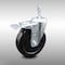 Service Caster 5 Inch SS Hard Rubber Swivel 10mm Threaded Stem Caster with Total Lock Brake SCC-SSTSTTL20S514-HRS-M1015 - alternate 1